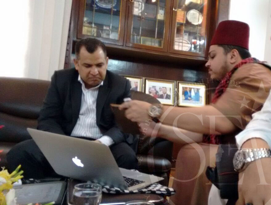 Syed Ehraz Ahmed meeting H.E. Dr. Mazin Al Masoudi in India